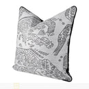 Ljojo Luxe Linen Embroidered Abstract Pillow Set for Sofas and Beds