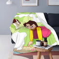 Heidi Alps Fleece Blanket Soft Cozy Throw Bedding for Sofa by Ljojo