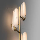 Ljojo LED Wall Sconce Copper Gold White Minimalist Art Deco Wall Light