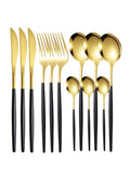 Ljojo 12pc Stainless Steel Cutlery Set - Knife, Fork, Spoon