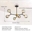 Nordic Glass Ball Light Led Ceiling Chandelier Indoor Lighting Fixture Ljojo
