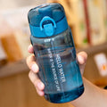 Ljojo 550ml Sports Water Bottle with Scale, Straight Drinking Lid, Outdoor Portable Kettle