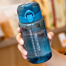 Ljojo 550ml Sports Water Bottle with Scale, Straight Drinking Lid, Outdoor Portable Kettle