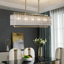Ljojo Luxury Water Glass Chandelier: Modern LED Lighting Fixture for Home Decor