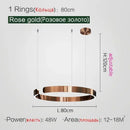Nordic Designer Pendant Light: Round LED Chandelier for Dining Room by Ljojo