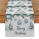 Festive Fir Snowflake Table Runner for Ljojo - Farmhouse & Wedding Decor
