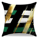 Ljojo Modern Abstract Gold Green Pattern Pillow Covers - Sofa Bedroom Car Design