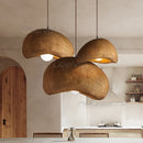 Ljojo Japanese Resin Pendant Light: Wabi-Sabi Bread Hanging Lamp for Dining Room Home Decor