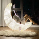 Modern LED Moon-Shaped Floor Lamp Chandelier for Villa Bedroom by Ljojo