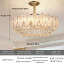 French Crystal Chandelier Luxury Modern Oval Glass Ljojo Ceiling Lamp