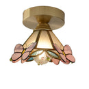 Ceiling Chandeliers Modern Tiffany Glass Pendant Light for Bedroom Kitchen - Ljojo