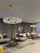 Ginkgo Lotus Leaf Chandelier Light - Postmodern Dimming Fixture by Ljojo