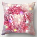 Ljojo LED Christmas Pillowcase with Garland Color Ball Pattern
