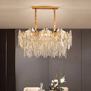 Luxury Crystal Pendant Lamp Modern Minimalist Villa Bedroom Dining Room Lighting Ljojo