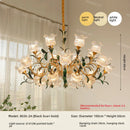 French Retro Living Room Crystal Pendant Light by Ljojo - Luxury Designer Cream Style Glass Crystal Light
