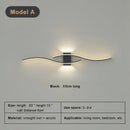 LED Wall Light Long Strip Bedside Lamp - Modern Indoor Bedroom Lighting by Ljojo