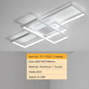 LED Ceiling Light Rectangular Nordic Living Room Lamp Simple Modern Atmosphere Ljojo