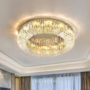 High-end Crystal Round Chandelier for Living Room & Bedroom Decor by Ljojo