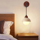 Ljojo Luxury Travertine Stone LED Wall Light Fixture for Indoor Bedroom
