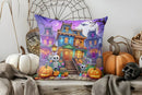 Cute Ghosts with Stars Halloween Pillow Cover by Ljojo
