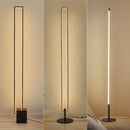LED Floor Lamp Black Aluminum Modern Rectangular Bedroom Living Room Lighting Ljojo
