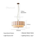 Wabi Sabi Fabric Ceiling Chandelier Living Room Bedroom Decor Pendant Light by Ljojo