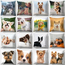 Dog Pattern Cushion Cover for Home Decor by Ljojo