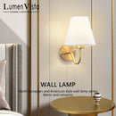 Ljojo LED Fabric Wall Lamp - Modern Indoor Lighting for Bedroom, Hotel & Home