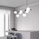 Nordic Minimalist LED Pendant Light | Glass Ball Chandelier for Living Dining Room | Ljojo