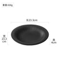 Ljojo Matte Striped Ceramic Plate Pasta Salad Soup Dessert Molecular Cuisine Tableware