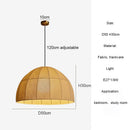 Ljojo Japanese Wabi Sabi Fabric Pendant Lights for Homestay Dining Room Decor