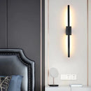 Ljojo Linear Tube LED Wall Lamp Black Gold Sconce