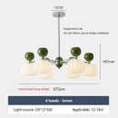 Nordic Minimalist Chandelier Modern LED Pendant Light for Living Room Dining Room by Ljojo