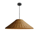 Vintage Rattan Pendant Lights Hand Knitted Wicker Ceiling Lamps for Dining Room Kitchen by Ljojo