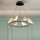 Ljojo Magpie Bird Chandelier Modren Style Pendant Light - Children's Room Decor