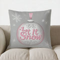 Ljojo Merry Christmas Snowflake Tree Pillow Cover for Sofa, Bedroom, Car