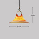 Ljojo Retro Trumpet LED Pendant Light Modern Chandelier for Bedroom Dining Room Unique Gradient Gradient