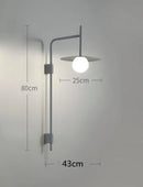 Nordic Designer LED Wall Light for Bedroom Black Indoor Lighting by Ljojo