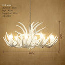 Medieval Wood Branch LED Pendant Chandelier - Stylish Hand-Knitted Design for Home Decor
