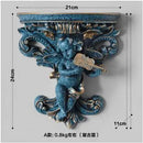 Ljojo™ Music Angel Resin Vase Wall Sticker Ornaments for Home Livingroom Wall Decoration