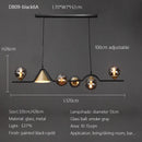 Nordic Glass Ball Pendant Lights: Long LED Chandeliers by Ljojo