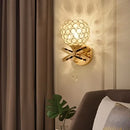 Ljojo LED Crystal Wall Lamp for Corridor Bedroom and Aisle Lighting