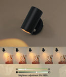 Ljojo LED Wall Lamp Touch 3 Tone Light Head Rotate 350 ° Modern Minimalist