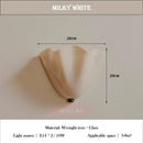 LED Glass Amber Petal Wall Lamps for Bedroom Home Decoration by Ljojo