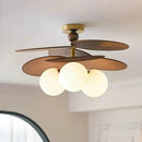 Japanese Vintage Led Ceiling Chandelier for Bedroom Dining Room Kitchen | Wabi Sabi Light Fixture by Ljojo