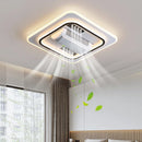 Ljojo Modern Invisible Bladeless LED Ceiling Fan Light Remote Control Living Room Decor