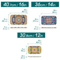 Ljojo Long Plate Set - 3 Sizes Rectangular Ceramic Salad & Dessert Plates