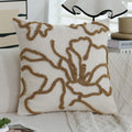 Boho Floral Tufted Cushion Cover 45x45 Pillowcase Home Decor - Ljojo
