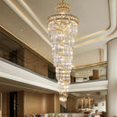 Ljojo Luxe Spiral Staircase Crystal Chandelier for Hotel Lobby, Villa & Duplex Hall