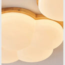 Nordic Wood Grain Ceiling Light Minimalist Modern Fixture for Bedroom Dining Room by Ljojo